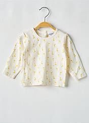T-shirt jaune P'TIT BISOU pour enfant seconde vue