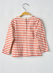 T-shirt orange P'TIT BISOU pour enfant seconde vue