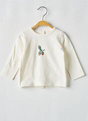 T-shirt beige P'TIT BISOU pour fille seconde vue