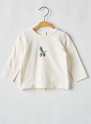 T-shirt beige P'TIT BISOU pour fille