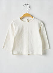 T-shirt beige P'TIT BISOU pour fille seconde vue