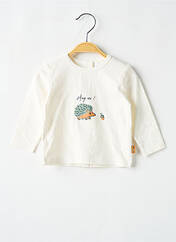 T-shirt beige P'TIT BISOU pour garçon seconde vue