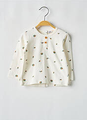 T-shirt beige P'TIT BISOU pour garçon seconde vue