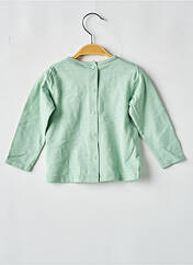 T-shirt vert P'TIT BISOU pour garçon seconde vue