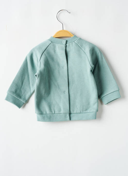 Sweat-shirt tissage jersey manches longues vert MARESE garcon
