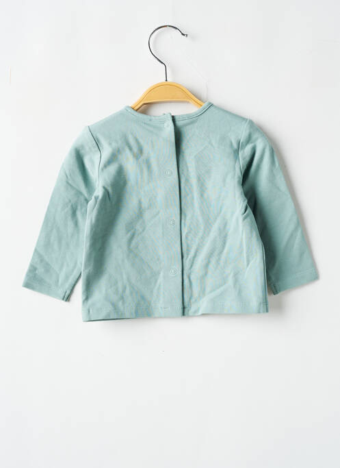 T-shirt fermeture pressionnée manches longues vert MARESE garcon