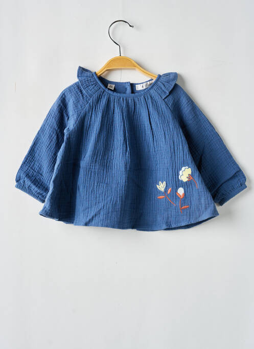 Blouse manches longues manches longues bleu MARESE fille