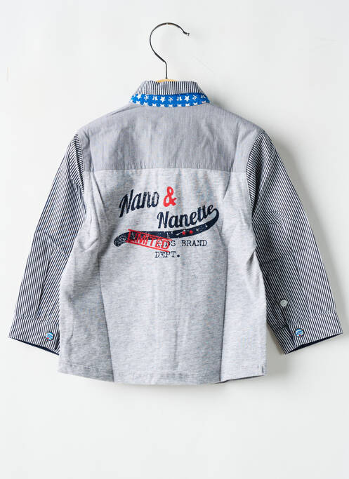 Chemise manches longues bleu MARESE pour garçon