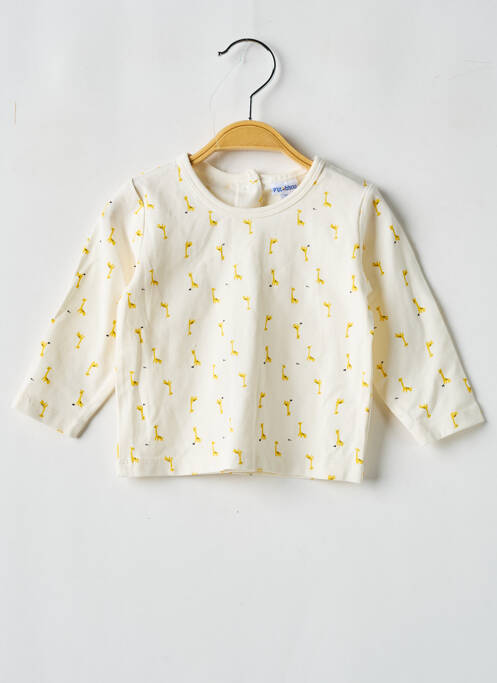 T-shirt jaune P'TIT BISOU pour enfant
