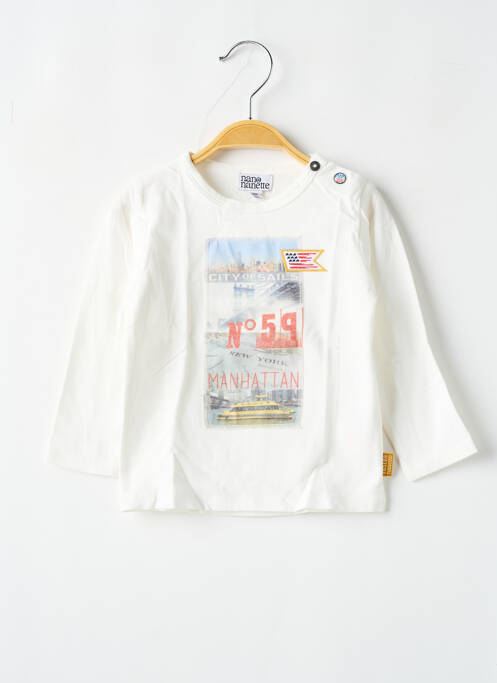 T-shirt beige NANO & NANETTE pour garçon