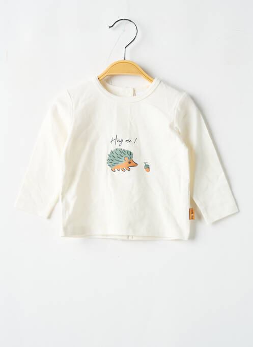 T-shirt beige P'TIT BISOU pour garçon