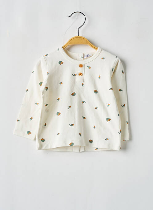 T-shirt beige P'TIT BISOU pour garçon