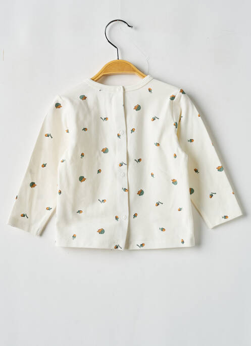 T-shirt beige P'TIT BISOU pour garçon