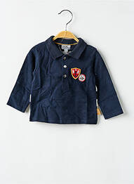 Polo manches longues manches longues bleu NANO & NANETTE garcon