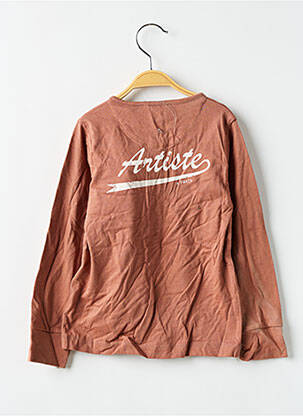 T-shirt manches longues manches longues marron MARESE garcon