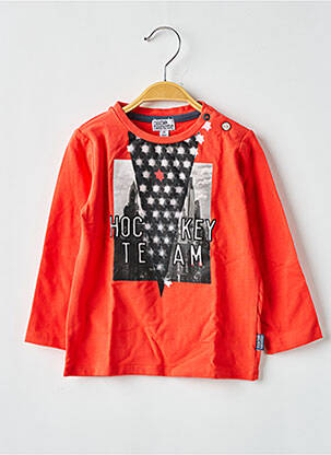 T-shirt manches longues manches longues orange NANO & NANETTE garcon
