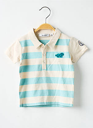 Polo coupe droite manches courtes bleu MARESE garcon