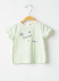 T-shirt coupe droite manches courtes vert P'TIT BISOU garcon