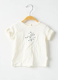 T-shirt coupe droite manches courtes blanc CÉTAMOI garcon