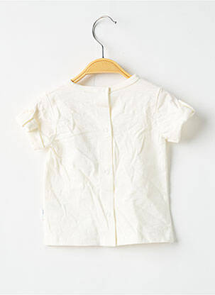 T-shirt coupe droite manches courtes blanc CÉTAMOI garcon