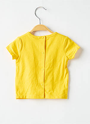 T-shirt coupe droite manches courtes jaune P'TIT BISOU enfant
