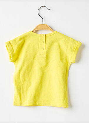 T-shirt fermeture boutonnée au dos manches courtes jaune MARESE fille