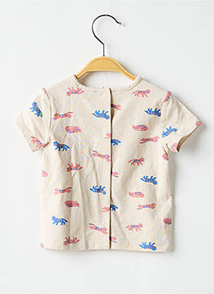 T-shirt coupe droite manches courtes beige MARESE garcon