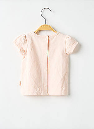 T-shirt fermeture boutonnée au dos manches courtes rose P'TIT BISOU fille