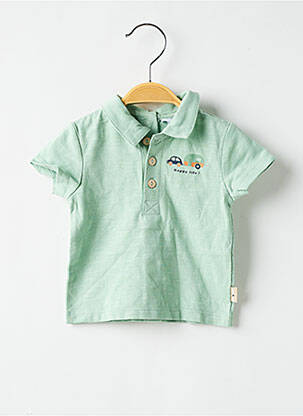 Polo vert P'TIT BISOU pour garçon