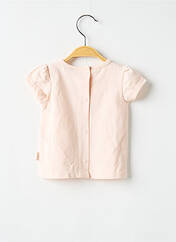 T-shirt rose P'TIT BISOU pour fille seconde vue