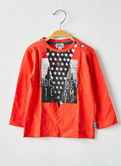 T-shirt orange NANO & NANETTE pour garçon seconde vue