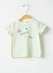 T-shirt vert P'TIT BISOU pour garçon seconde vue