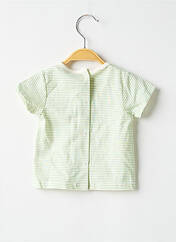 T-shirt vert P'TIT BISOU pour garçon seconde vue