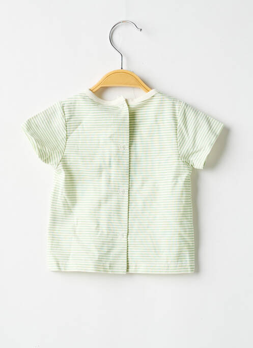 T-shirt coupe droite manches courtes vert P'TIT BISOU garcon