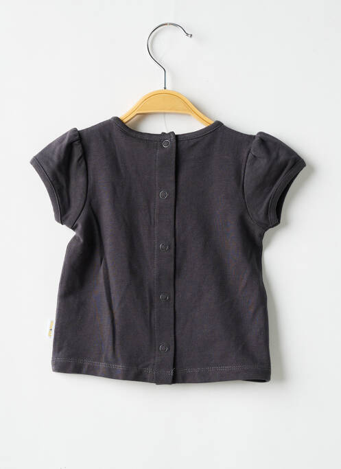 T-shirt gris P'TIT BISOU pour fille