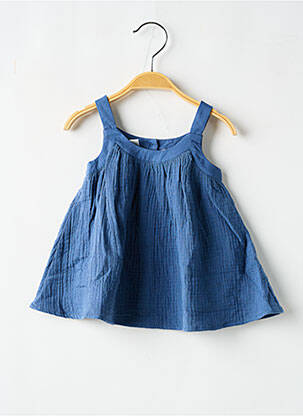 Robe mi-longue fines bretelles fines bretelles bleu MARESE fille