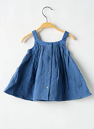 Robe mi-longue fines bretelles fines bretelles bleu MARESE fille