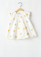 Robe mi-longue blanc P'TIT BISOU pour fille seconde vue