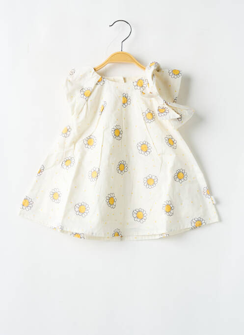 Robe mi-longue jaune P'TIT BISOU pour fille