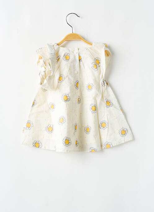 Robe mi-longue jaune P'TIT BISOU pour fille