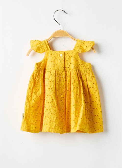 Robe mi-longue jaune P'TIT BISOU pour fille