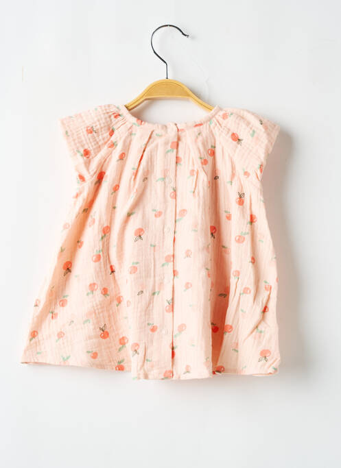 Robe mi-longue rose P'TIT BISOU pour fille