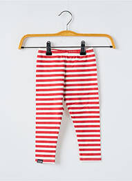 Legging slim taille élastique rouge NANO & NANETTE enfant