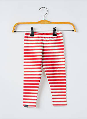 Legging slim taille élastique rouge NANO & NANETTE enfant