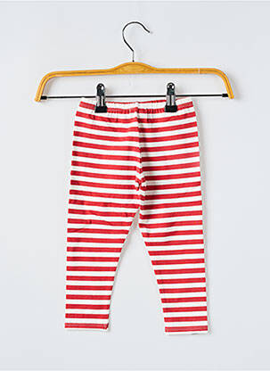 Legging slim taille élastique rouge NANO & NANETTE enfant