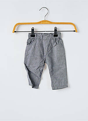 Pantalon droit coupe droite taille élastique gris P'TIT BISOU garcon