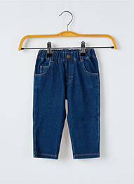 Jeans coupe slim tissage denim taille élastique bleu MARESE enfant
