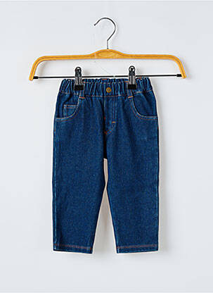 Jeans coupe slim tissage denim taille élastique bleu MARESE enfant