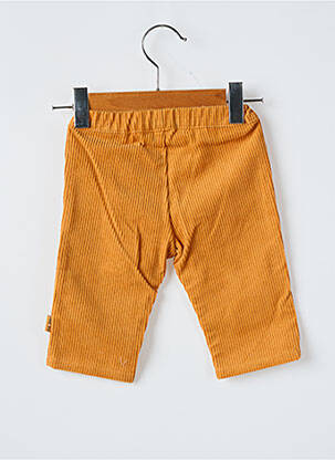 Pantalon droit coupe droite taille élastique jaune P'TIT BISOU fille