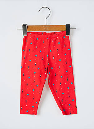 Legging slim taille élastique rouge MARESE fille